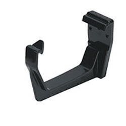 114mm Rainwater Half Square Fascia Bracket Black