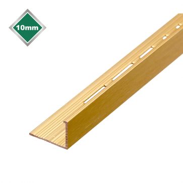 10mm L Shape Matt Brushed Gold