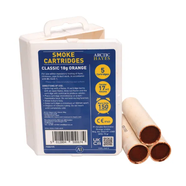 Arctic hayes 18g Orange Smoke Cartridges (Pack of 5)
