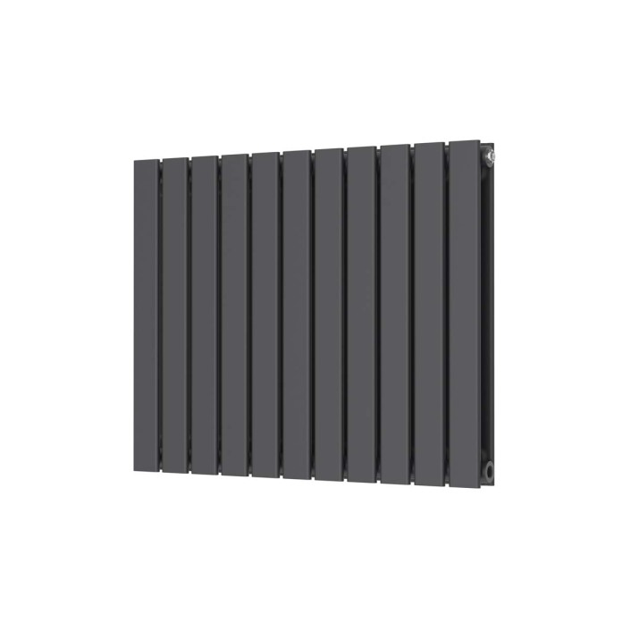 Scudo Bravo Designer Radiator, Double Panel, 600 x 750mm — Anthracite