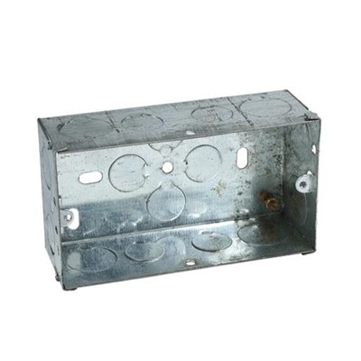Metal Box For Sockets up to35mm Twin