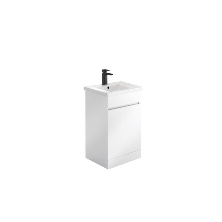 Scudo Empire Vanity Unit, Handleless, Gloss White — 500mm