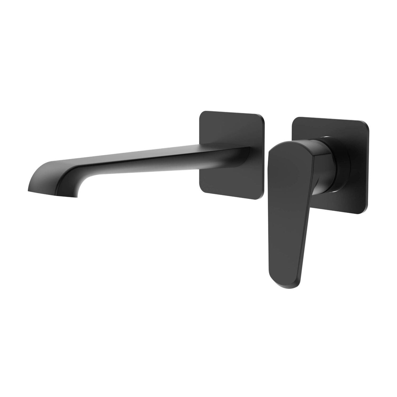 Montana Wall Mounted Bath Mixer Black