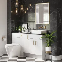 hib. Vanquish Bathroom Cabinet Trim - Brushed Brass