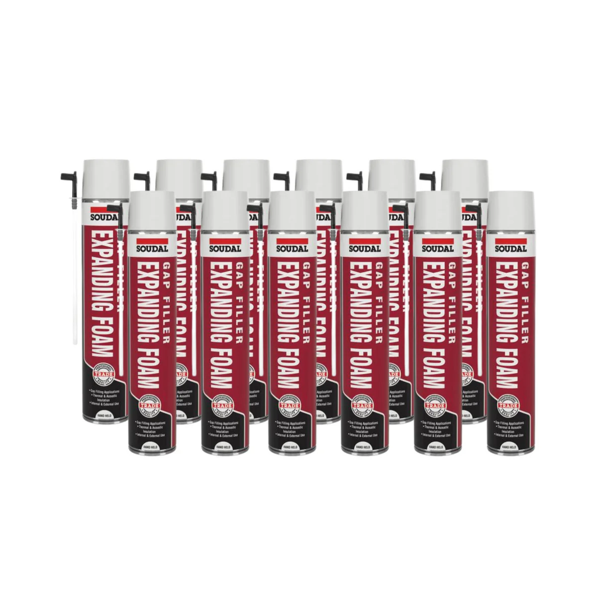 Soudal Handheld Expanding Foam B3 500ml (pack-of-12)