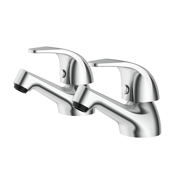 Aqualla Willow Basin Taps, Chrome
