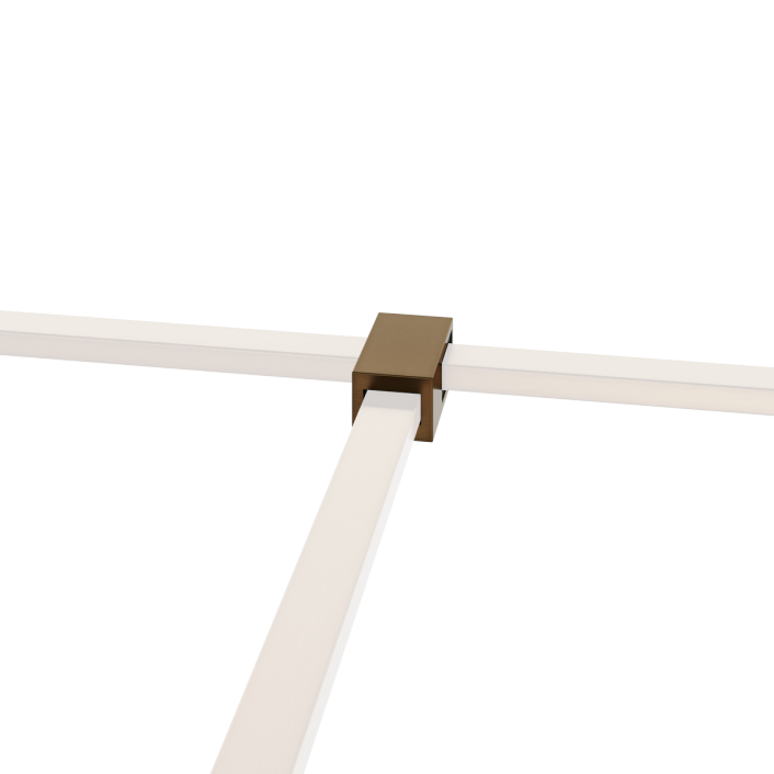 Aqualla Wetroom T-Piece, Brushed Bronze