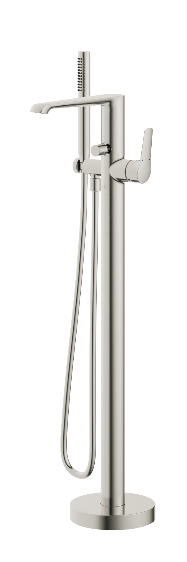 Aqualla Elodie Freestanding Bath Shower Mixer, Brushed Nickel