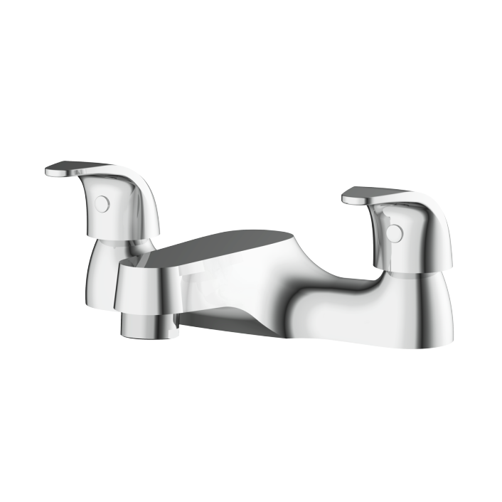 Aqualla Willow Deck Mounted Bath Filler, Chrome