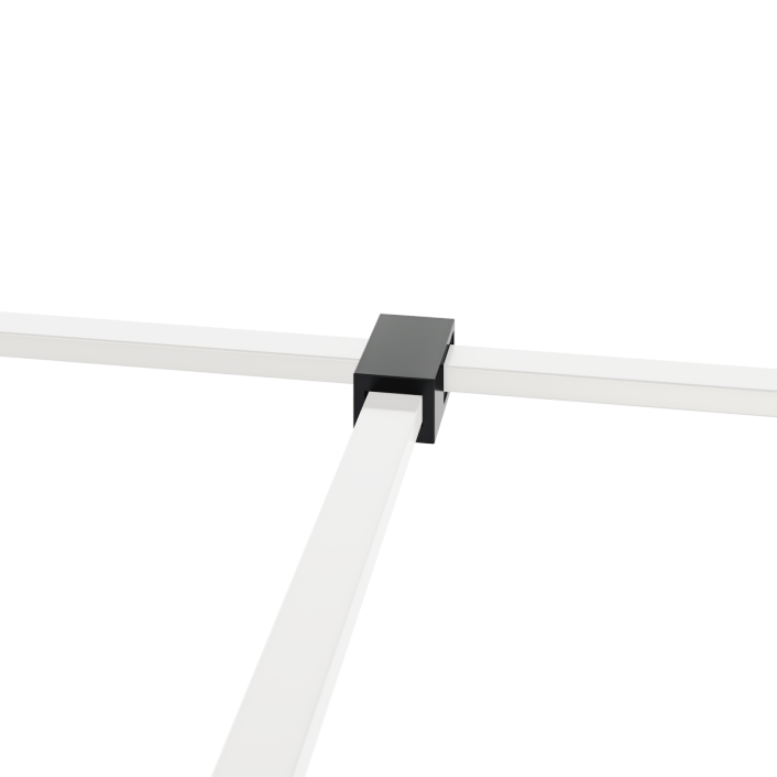Aqualla Wetroom T-Piece, Matt Black