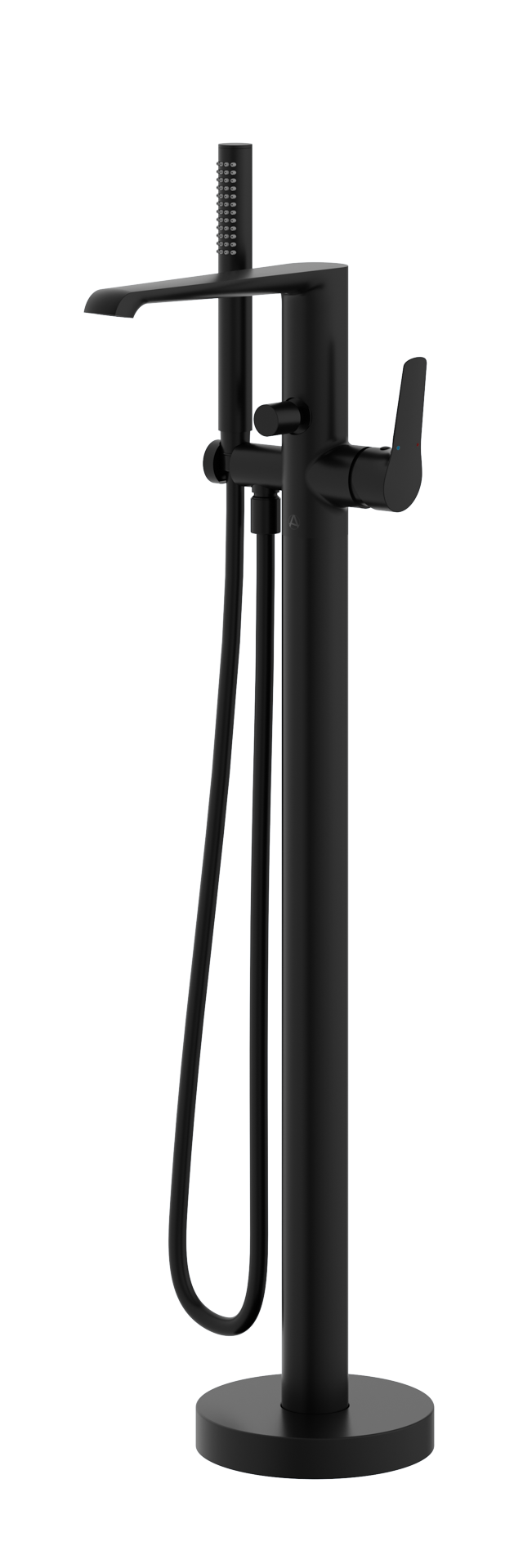 Aqualla Elodie Freestanding Bath Shower Mixer, Matt Black