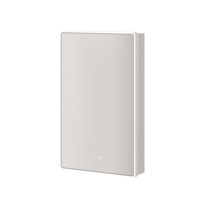 GS-31lrec85 Meridian Recessed Mirror Cabinet, 800 x 500mm, Single Door