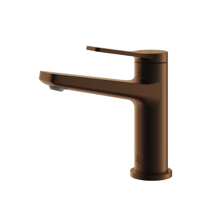 Aqualla Axis Basin Mixer, Brushed Bronze