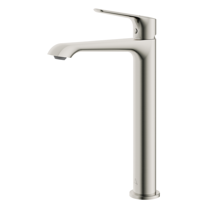 Aqualla Elodie Tall Basin Mono Mixer, Brushed Nickel