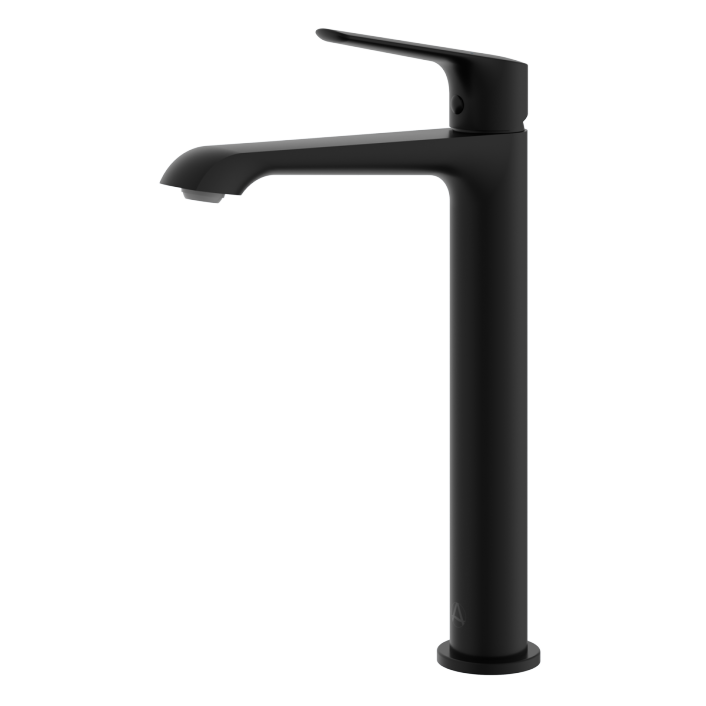 Aqualla Elodie Tall Basin Mono Mixer, Matt Black