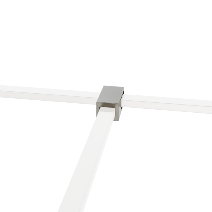 Aqualla Wetroom T-Piece, Brushed Nickel
