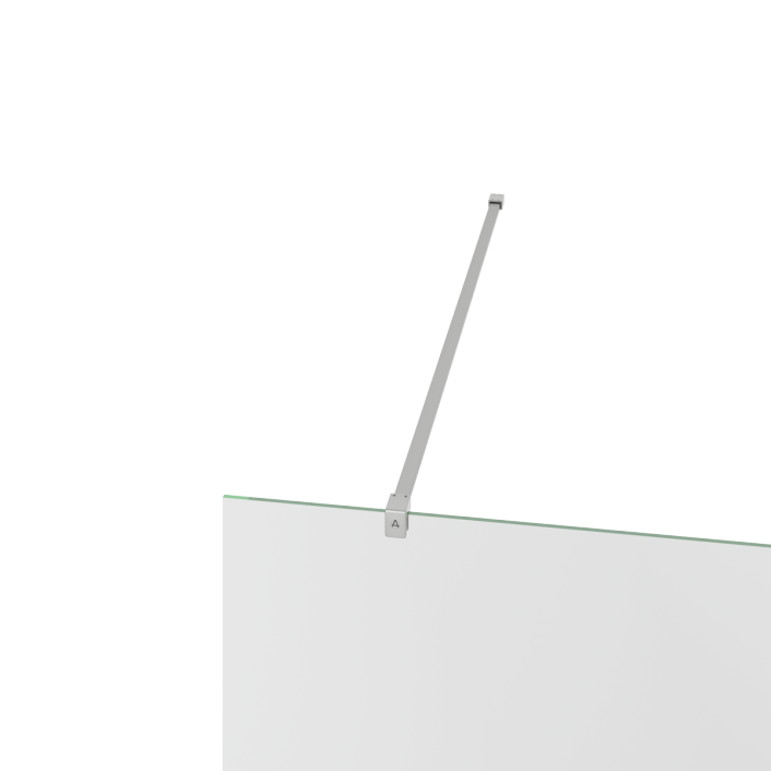 Aqualla Wetroom Wall Stabilising Bar, 1200mm, Chrome