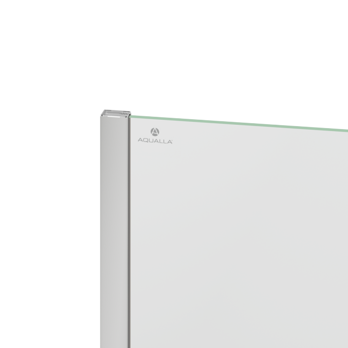 Aqualla Wetroom Wall Profile, Chrome