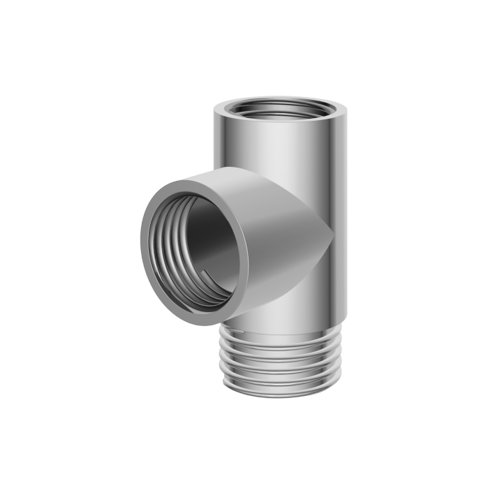 GS-eltp T-Piece, Chrome Electric Radiator Element