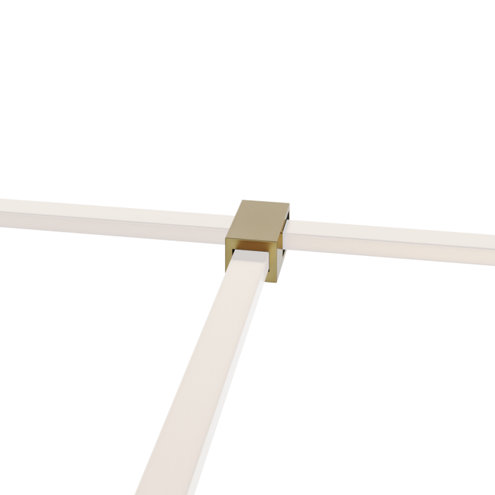 Aqualla Wetroom T-Piece, Brushed Brass