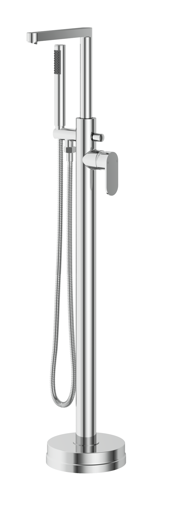 Aqualla Ashworth Freestanding Bath Shower Mixer, Chrome
