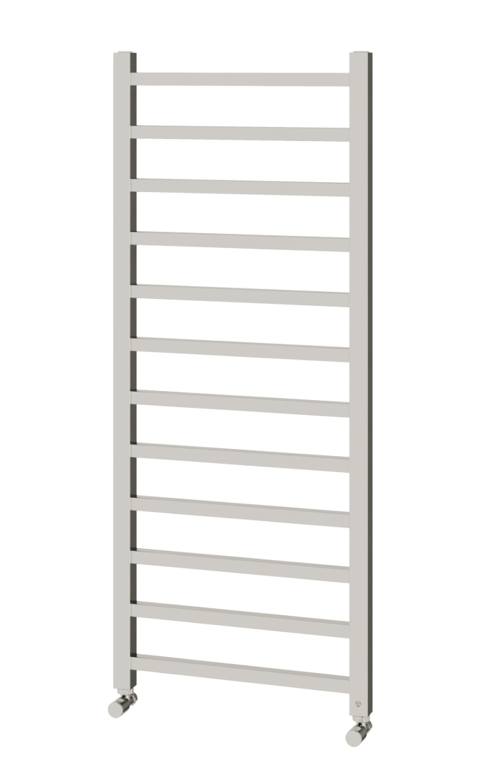 GS-en120-5bn Thermae Heated Towel Radiator, 1200 x 500mm, Brushed Nickel