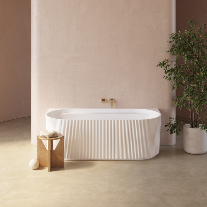 GS-sonb2w-170x80 Sonata Back-to-Wall Acrylic Bath 1700 x 800mm