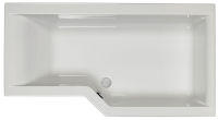 Carron Edge Sbath 1575 Right Hand L-Shaped Carronite Bath