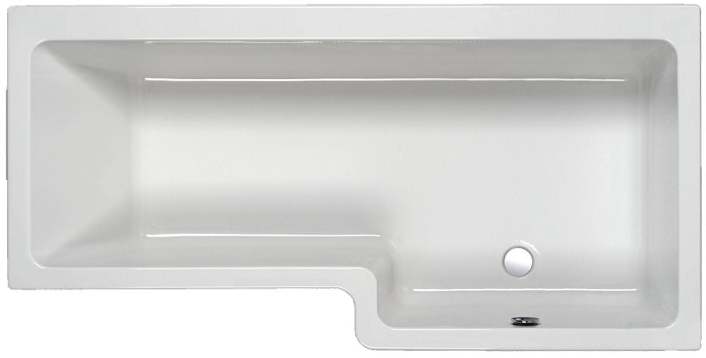 Carron Quantum Sbath 1600 Right Hand L-Shaped Carronite Bath
