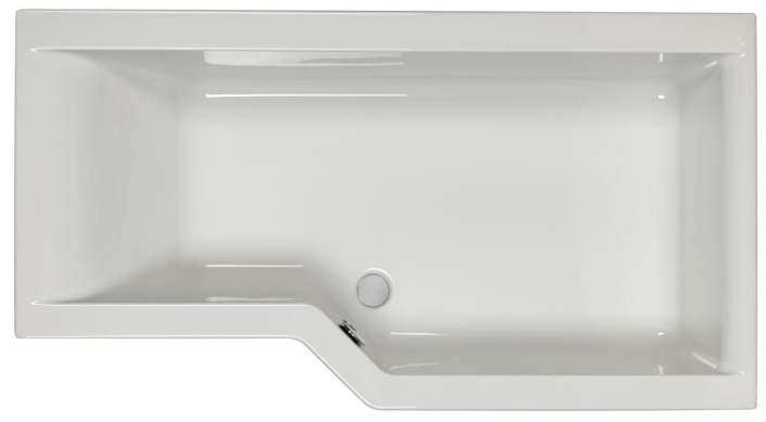 Carron Edge Sbath 1675 Right Hand L-Shaped Carronite Bath