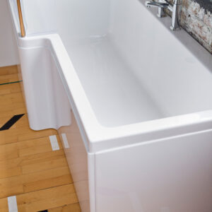 Carron Quantum Sbath 1600 Left Hand L-Shaped Carronite Bath