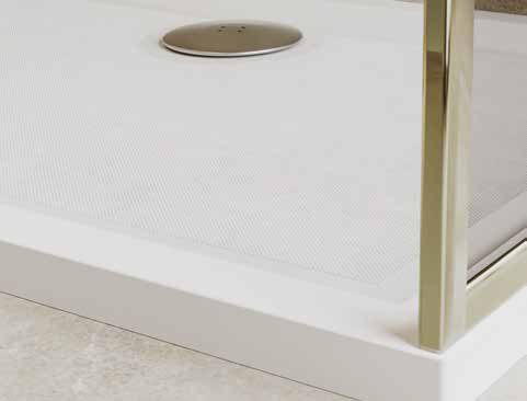 Carron MB40 Anti-Slip End Waste Tray 1700 x 700mm White