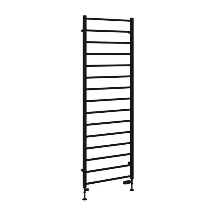 Eastbrook Tuscan Round 1800 x 600 Towel Rail Matt Black