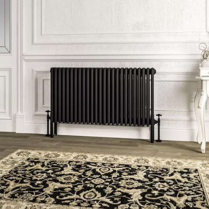 Eastbrook Imperia 4 Column Radiator 600 x 1145mm Matt Black