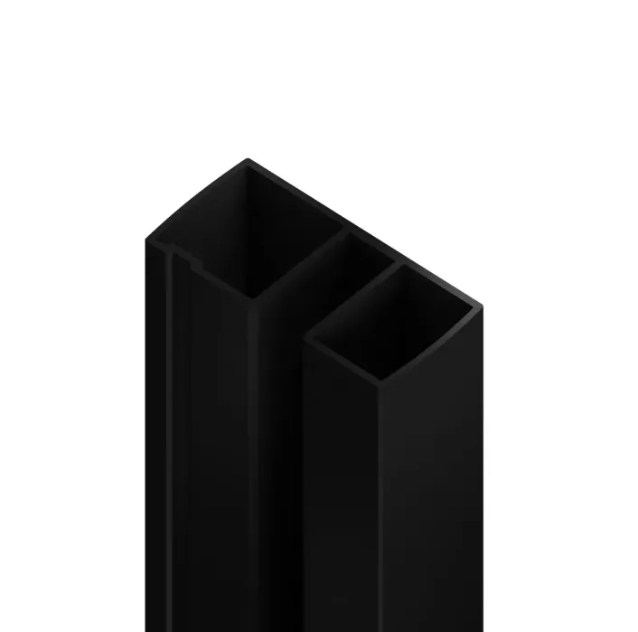 Eastbrook 8mm Corniche Sliders Extension Profile 1 Piece Matt Black