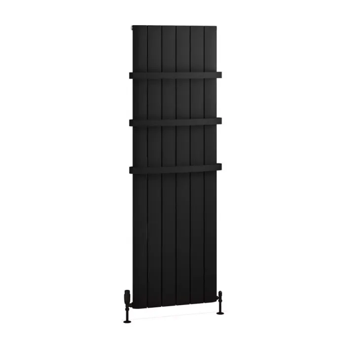Eastbrook Withington 1800 x 565 Aluminium Radiator Matt Black