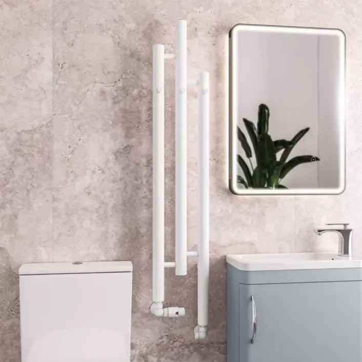 Eastbrook Portchester 1200 x 225 Radiator Matt White