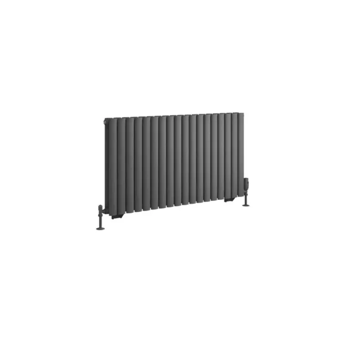 Eastbrook Tunstall Double 600 x 1061 Radiator Matt Anthracite