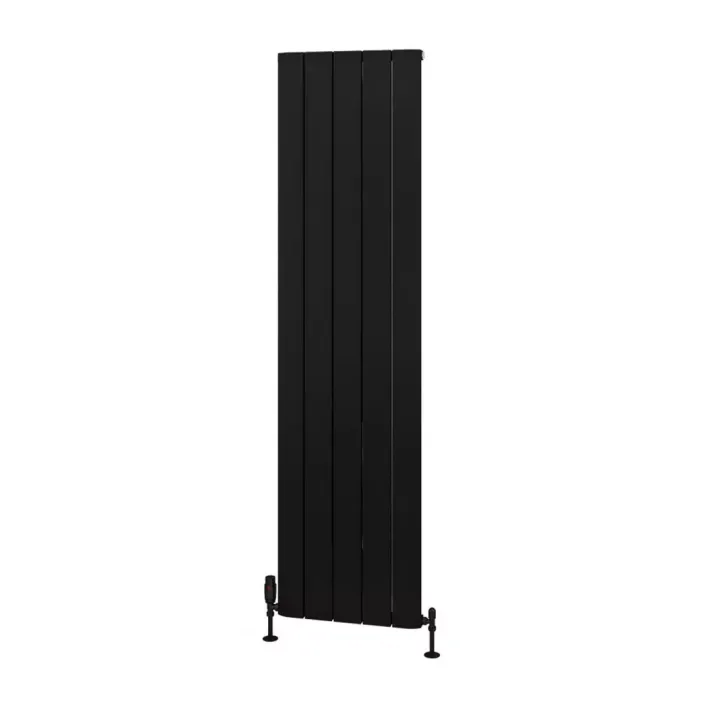 Eastbrook Withington 1800 x 470 Aluminium Radiator Matt Black
