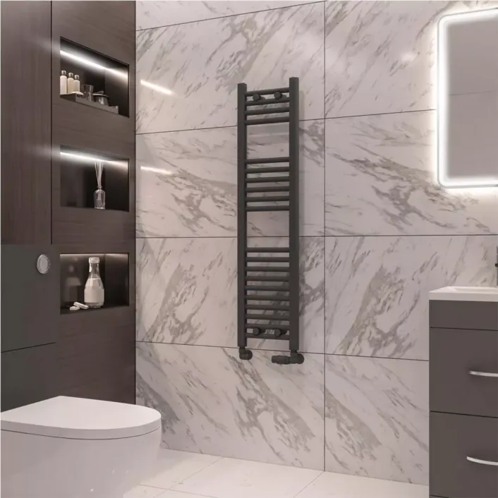 Eastbrook Wingrave 1200 x 300 Straight Multirail Matt Anthracite