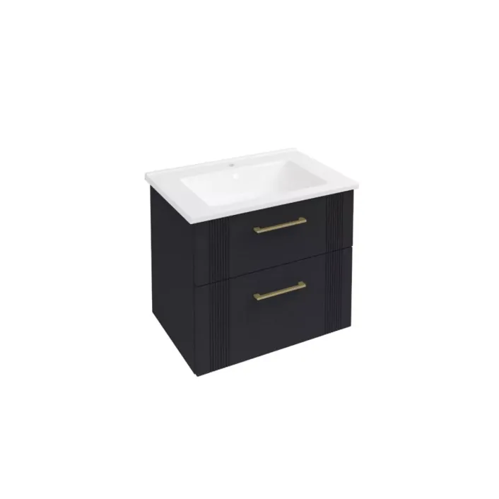 Eastbrook Cranham 60cm Wall Hung Vanity Unit - Matt Anthracite