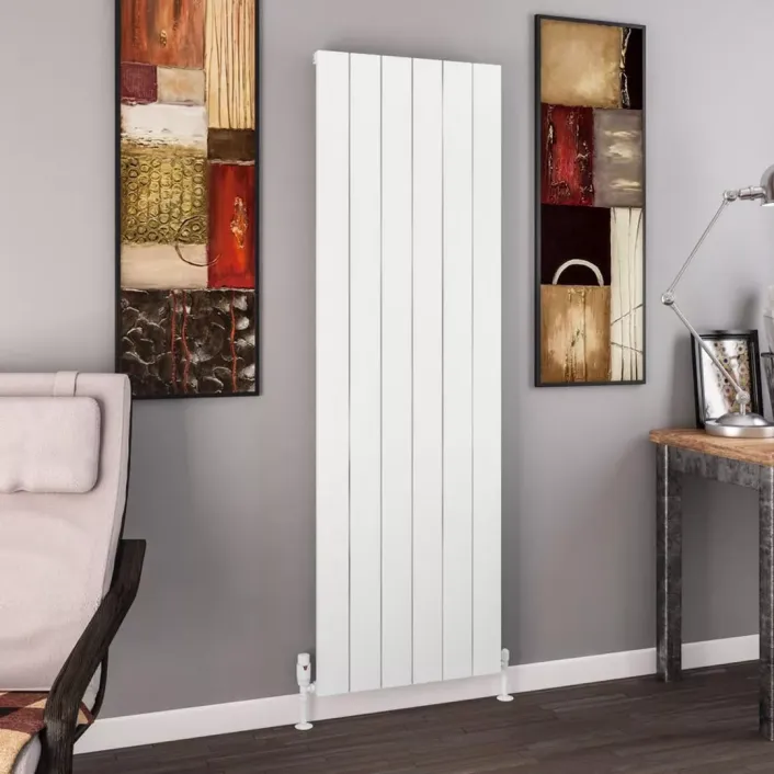 Eastbrook Charlton 1800 x 565 Aluminium Radiator Matt White