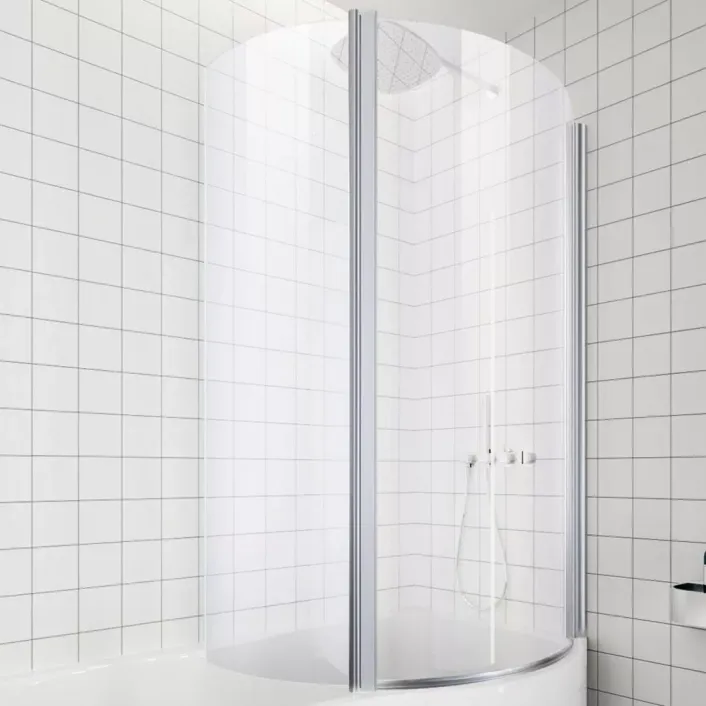 Eastbrook Beaufort 6mm 1535 x (785+465)mm Right Hand (RH) Type 2 Folding Door Bath Screen - Chrome