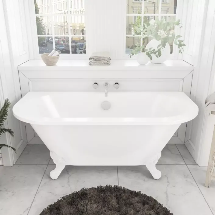 Eastbrook Mortlake 1500 x 740 x 610mm (435mm Depth) Freestanding Bath - White