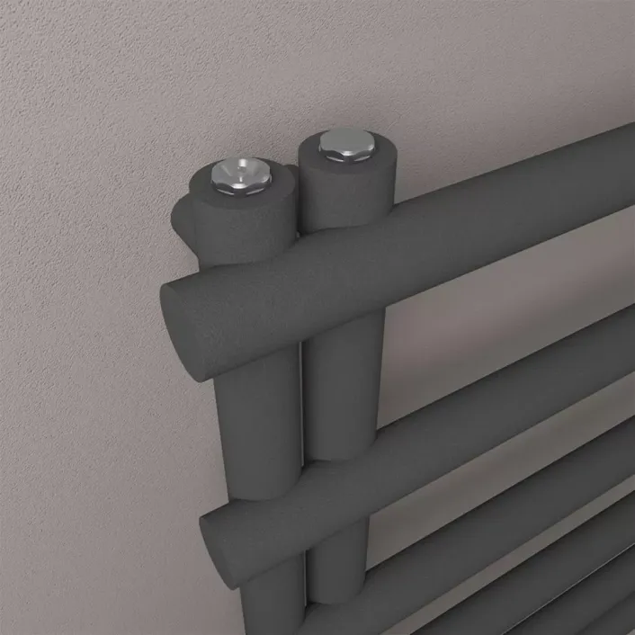 Eastbrook Marlow E-Style 1750 x 500 Towel Rail Matt Anthracite