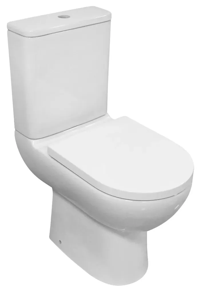 Eastbrook Osterley Comfort Height Close Coupled Eco Vortex WC Pan with Fixings - White