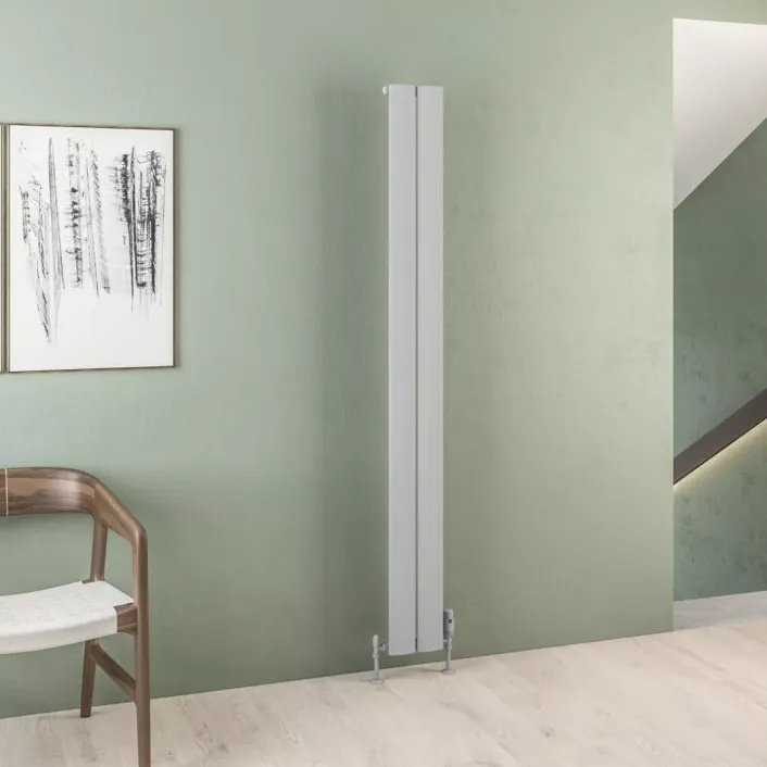 Eastbrook Malmesbury 1800 x 185 Aluminium Radiator Matt Grey
