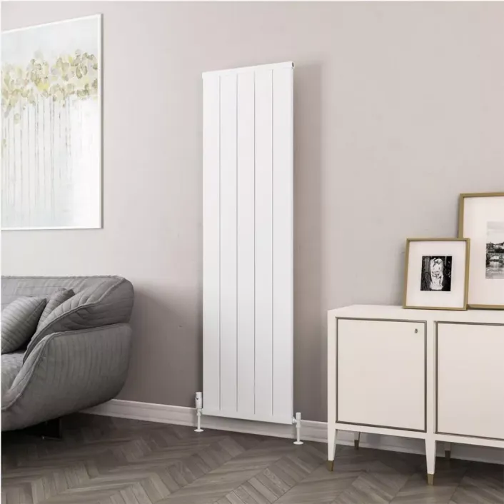 Eastbrook Kingswood Slimline 1800 x 510 Aluminium Radiator Matt White