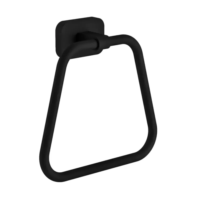 Eastbrook Asti Towel Ring - Matt Black