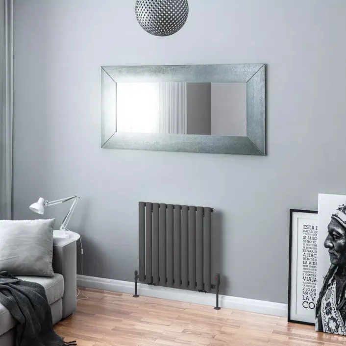 Eastbrook Tunstall 600 x 589 Radiator Matt Anthracite